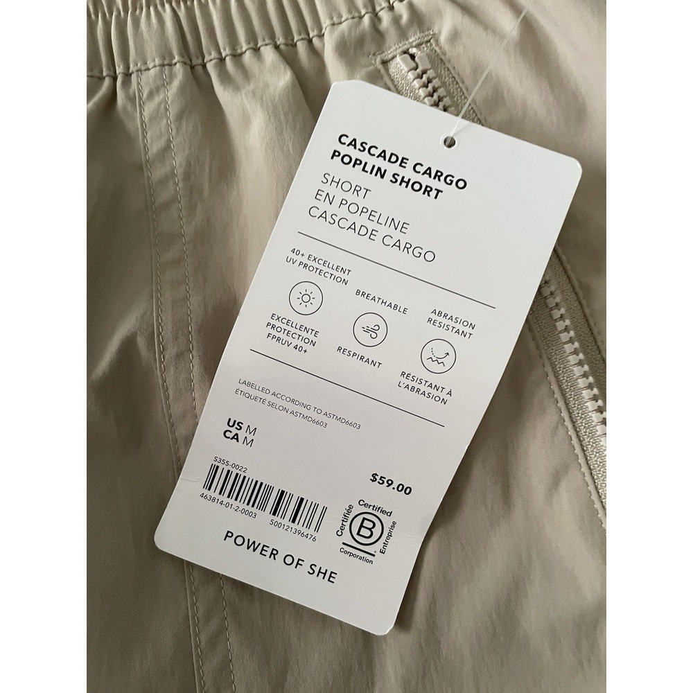 Athleta NWT Cascade Cargo Poplin Short Medium Oak - Picture 9 of 10
